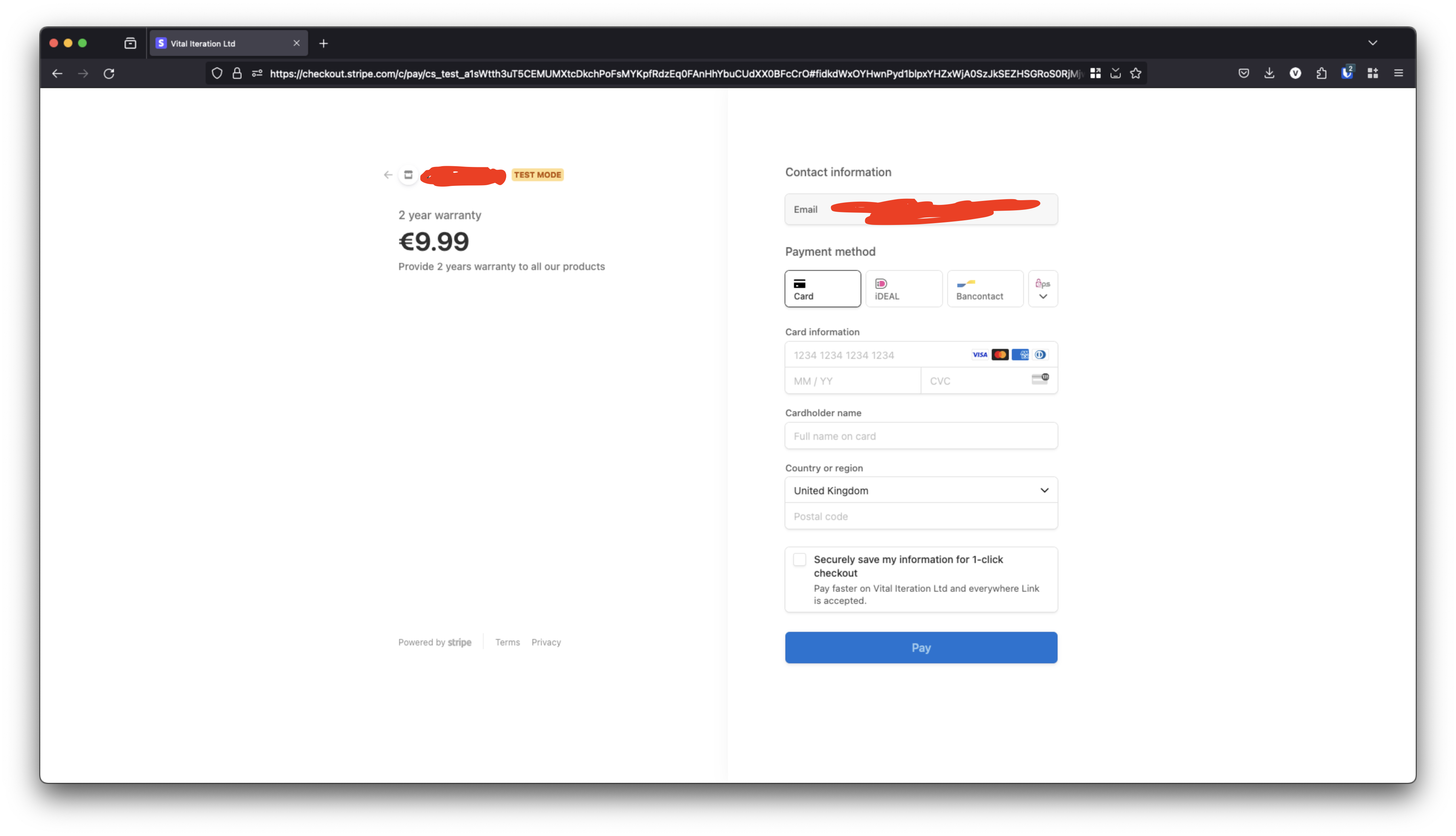 Stripe Checkout Example